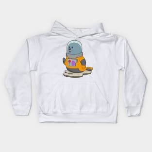 Seal Astronaut Space Kids Hoodie